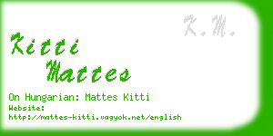 kitti mattes business card